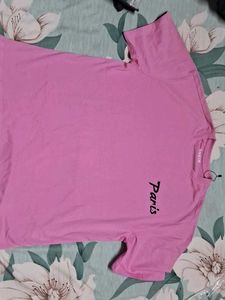 Pink "Paris" Graphic Tee