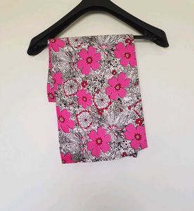 Pink Floral Print Thick Organic Cotton Mat