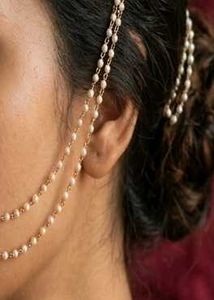 Elegant Pearl &amp; Ruby Nose Ring
