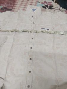 Men's Printed Casual 2half 1full shirt