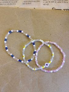 5 Boho Beaded Bracelet Set