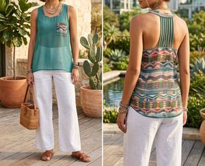 Boho Tribal Print Tank Top