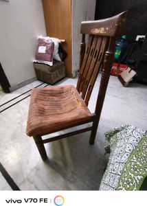 Wooden Dining Chair with Cushion
