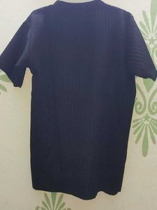 Black T-Shirt with Butterfly Graphic