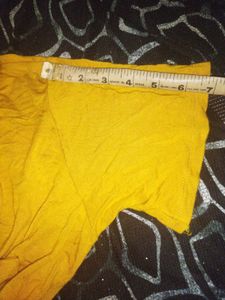 Yellow V-Neck Pocket Tee (Green T-shirt free)