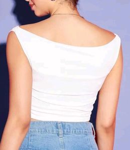 Off-Shoulder Drape Neck Top