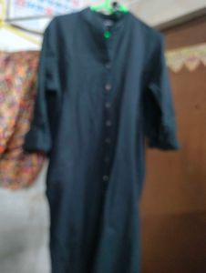 Black Kurta with Printed Palazzo
