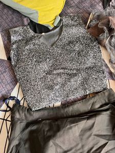 Sparkling Blouse &amp; Skirt Set