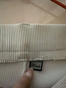 Cream Cargo Pants