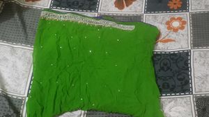 Vibrant Green Embellished Saree