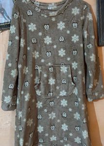 Cute Owl Print Nightdress Size M To L
