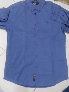 Being Human Blue Polka Dot Shirt