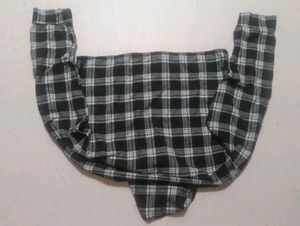 checkboard cropeed tshirt