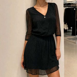 Chic Black Sheer Dress