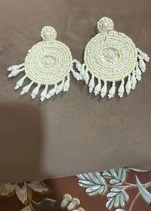 Handmade Beaded Statement Earrings