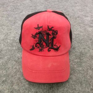 Salomon Red & Black Graphic Trucker Cap