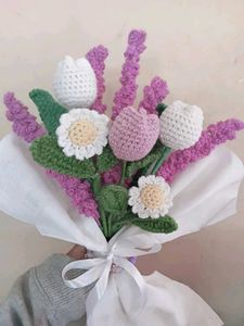 Handmade Crocheted Flower Bouquet