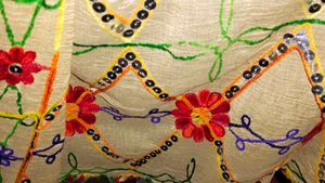 Dupatta With Beautiful Embroidery