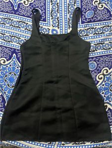 H&amp;M Sleek Black Mini Dress