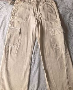 Beige Cargo Pants