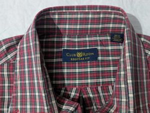 Boxy fit Men's Plaid Long Sleeve Shirt