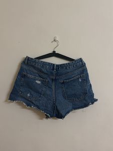 Distressed Denim Shorts