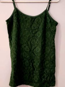 Green Lace Cami Size 12