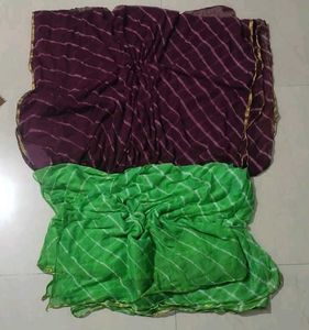 Elegant Purple Striped Saree