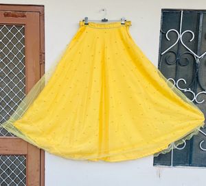 Vibrant Yellow Lehanga Choli Set