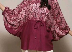Biba Women Paisley Printed Kaftan Style Top
