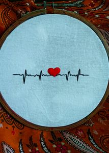 Heart Beat Embroidery