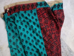 Vibrant Printed Saree  without blouse