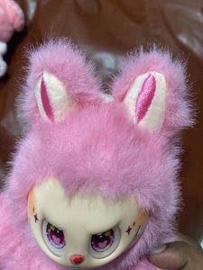 Fluffy Pink Fairy Labubu Plush Bagcharm