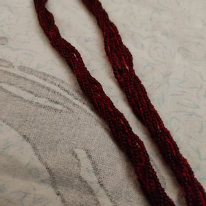 Red Beads Chain Of 6 Layers