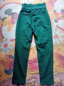 Green High-Waisted Boyfriend fit jeans