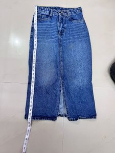 Denim Midi Skirt