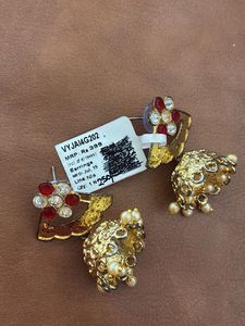 Elegant Ethnic Earrings with Pearls