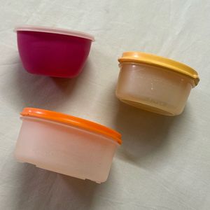Set of 3 Vintage Food Storage Containers