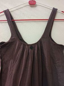 Casual Brown Tank Dress