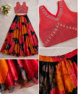 Vibrant Floral Lehenga Set