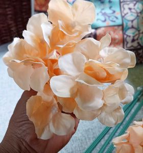 15 punch Peach Artificial Flower Garland