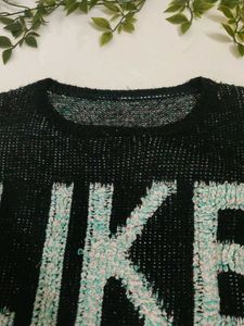 Chic "Like" Black Knit Sweater🌼🖤