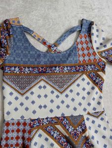 Patterned Mini Dress