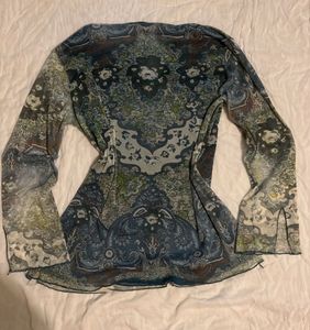 Boho-inspired Embellished Tunic Top