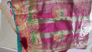 Elegant Blue soft Banarasi Silk Saree gift hamper