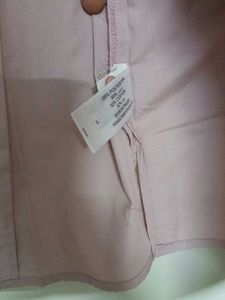 Light Pink Collared Button-Up Shirt