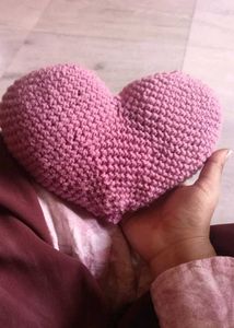 Crochet heart soft toy