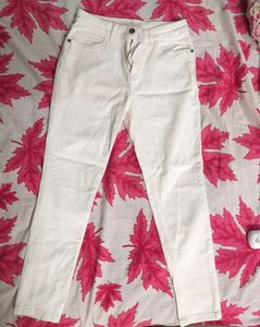 New White Bare Denim Jeans