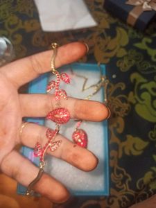 Stunning Strawberry Charm Jewelry Set