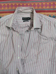 Mens Pink Striped Shirt